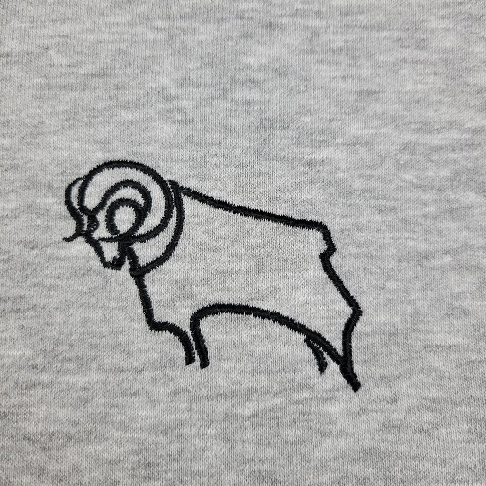Derby County Hoodie Mens‎ XL Pullover Sweatshirt Ram Embroidered Football Soccer